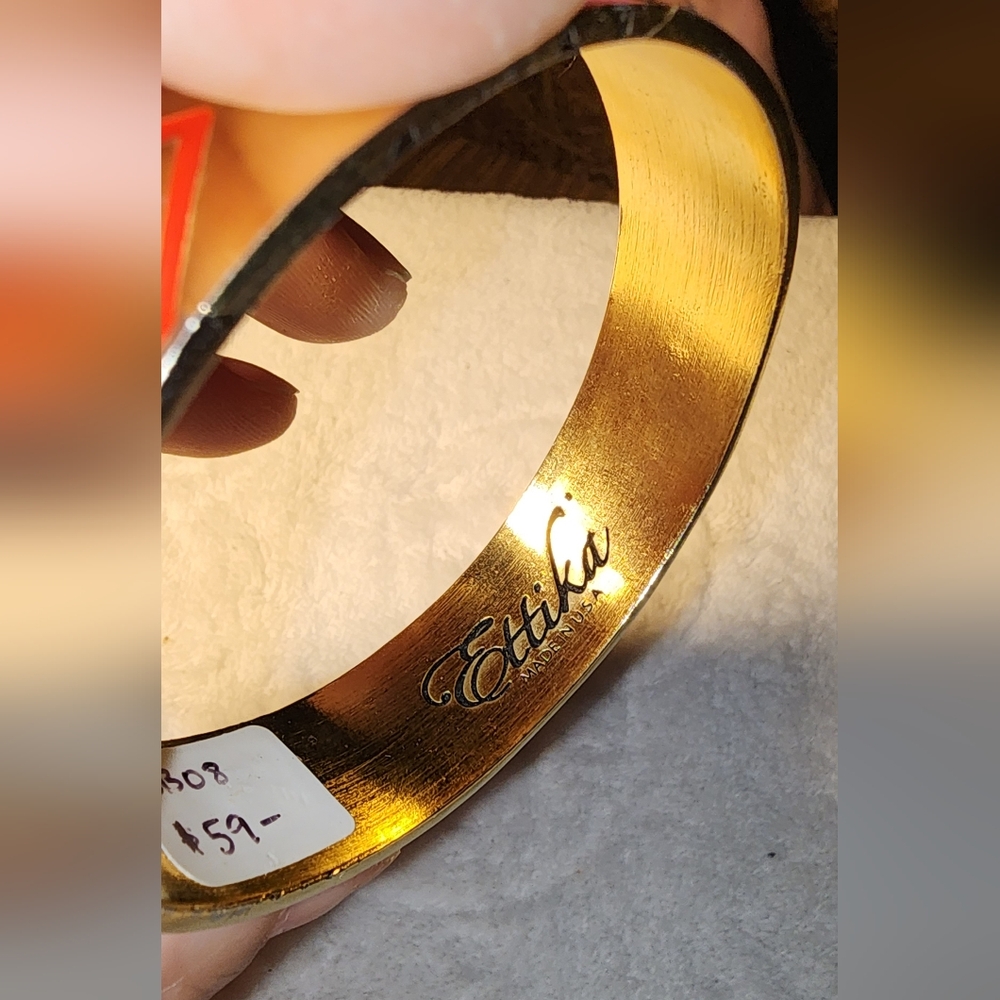 Ettika Enamel Statement Bangle Bold Geometric Des… - image 7